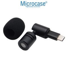 Microcase 90 Derece Döner Başlıklı Mini Type-C Ses Kayıt ve Mikrofon - AL4945