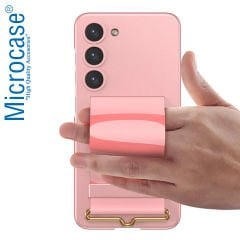 Microcase Samsung Galaxy S23 Plus Parmak Tutuculu Kayış Askılı Plastik Kılıf - AL3565