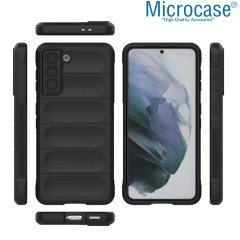Microcase Samsung Galaxy S21 Plus Miami Serisi Darbeye Dayanıklı Silikon Kılıf - Siyah