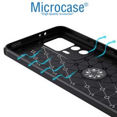 Microcase Xiaomi 12T / 12T Pro Focus Serisi Yüzük Standlı Silikon Kılıf - Siyah AL3363