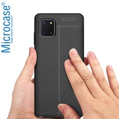 Microcase Samsung Galaxy Note 10 Lite - A81 - M60S Leather Tpu Silikon Kılıf - Siyah