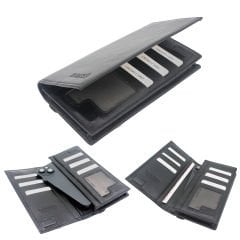 Microcase Hakiki Deri Çok Gözlü Telefon Bölmeli El Çantası Cüzdan - AL4972