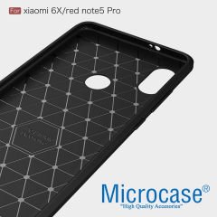 Microcase Xiaomi Redmi Note 5 Pro BrushedSilikon Kılıf+Tam Kaplar