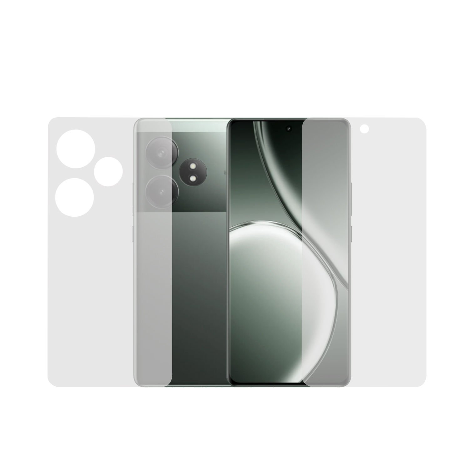 Microcase Realme GT 6T / GT NEO 6 SE   Full Ön Arka Kaplama Koruma Filmi - AL3279