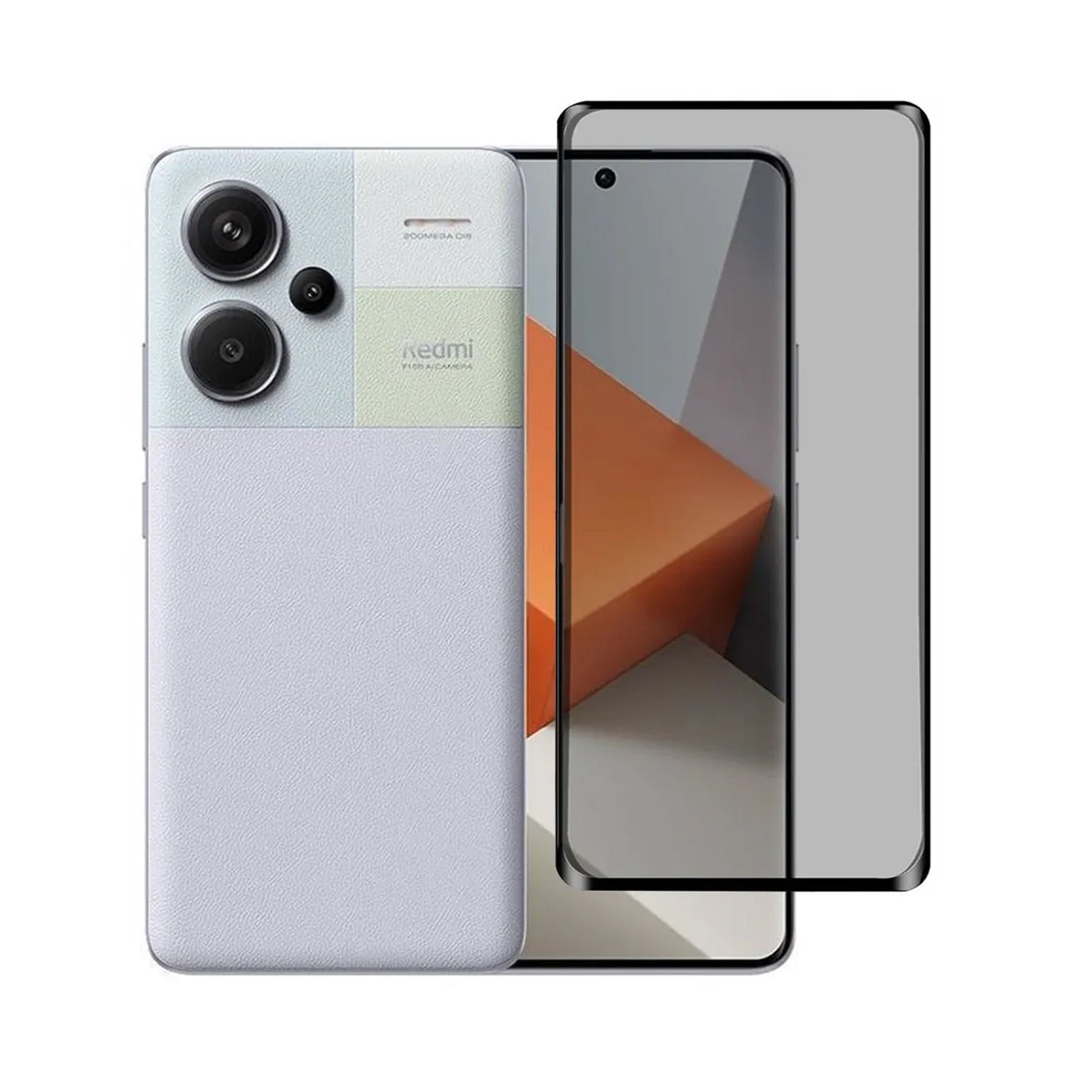 Microcase Xiaomi Redmi Note 13 Pro Plus 5G Global 3D Privacy Gizlilik Filtreli Tam Kaplayan Tempered Cam - AL3125