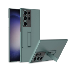 Microcase Samsung Galaxy S25 Ultra ile uyumlu Standlı Sert Plastik Mat Kılıf - AL3566