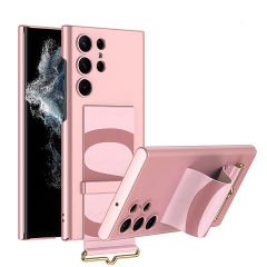 Microcase Samsung Galaxy S23 Ultra Parmak Tutuculu Kayış Askılı Plastik Kılıf - AL3565