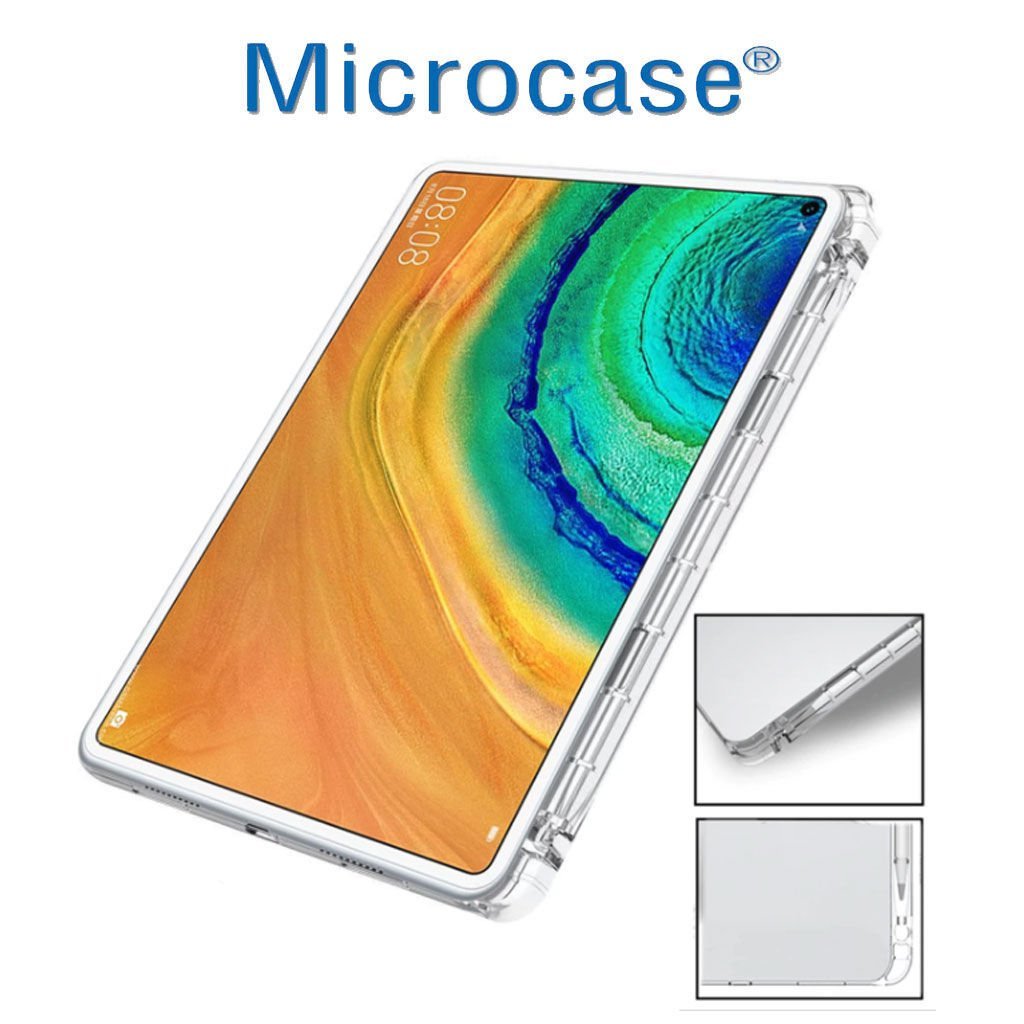 Microcase Huawei Matepad 10.4 inch Tablet Soft TPU Kalem Koymalı Silikon Kılıf ŞEFFAF