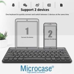 Microcase Tablet ve Telefon Koymalı Standlı Bluetooth Klavye - AL3786