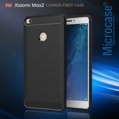 Microcase Xiaomi Mi Max 2 Brushed Silikon TPU Kılıf+Tam Kaplar