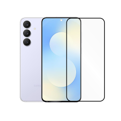 Microcase Samsung S25 FE Tam Kaplayan Çerçeveli Tempered Ekran Koruyucu -AL3276