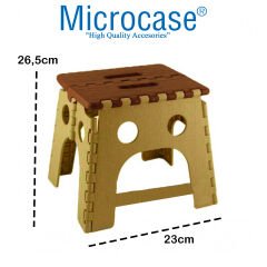 Microcase Taşınabilir Katlanır Portatif 1 No Kamp Sandalyesi Tabure 27cm x 23cm AL3886