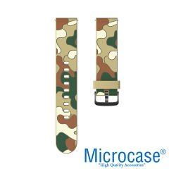 Microcase Xiaomi Watch S1 - S1 Active için Kamuflaj Desen Silikon Kordon Kayış - KY70