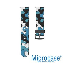 Microcase Xiaomi Watch S1 - S1 Active için Kamuflaj Desen Silikon Kordon Kayış - KY70