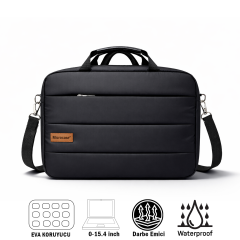 Microcase MacBook Pro 16 inch M4 Pro / Max 2024 5 Bölmeli Darbelere Dayanıklı Tablet Notebook Macbook Evrak Çantası AL5497