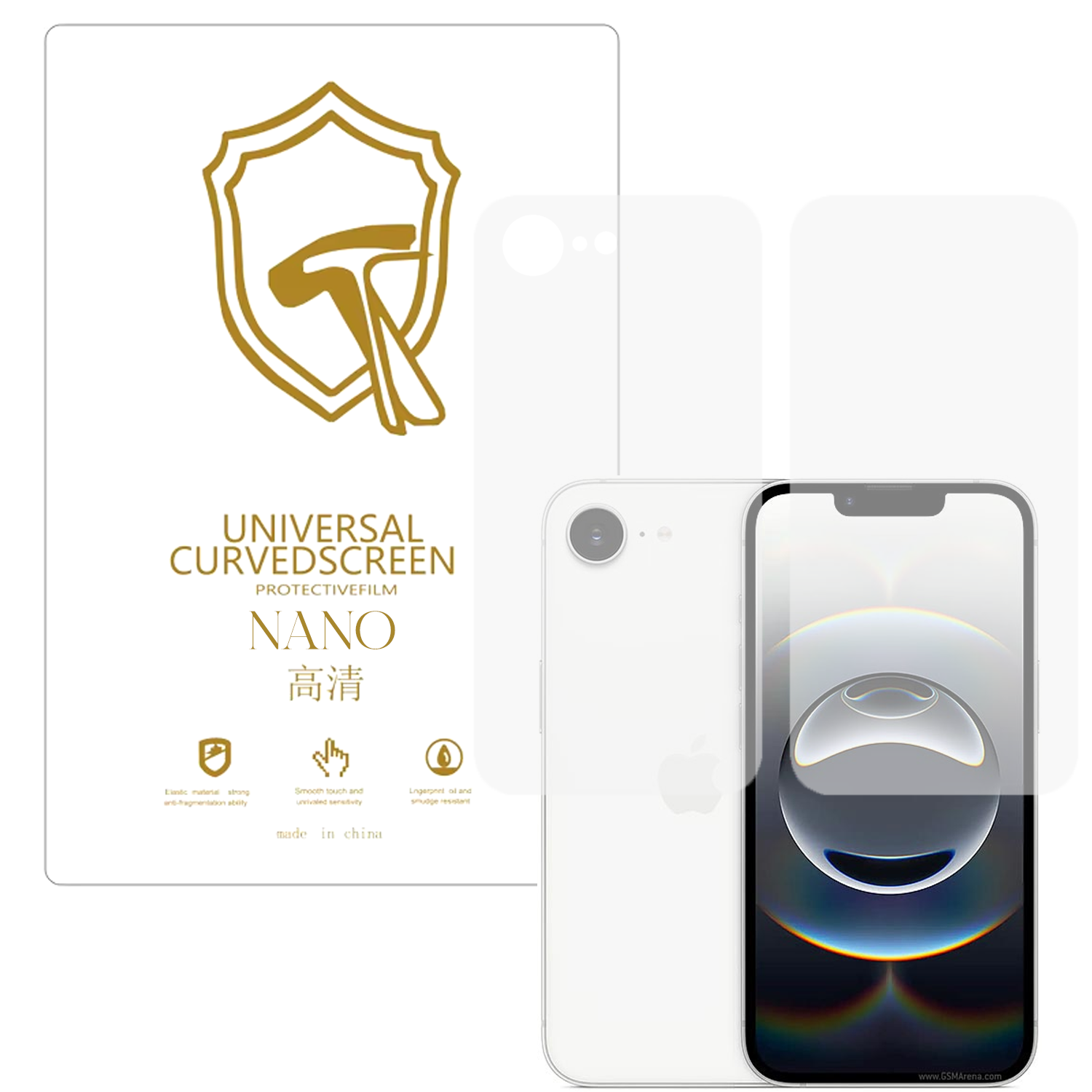 Microcase Iphone 16e ile Uyumlu Full Tpu Ön Arka Nano Koruma- EKM103