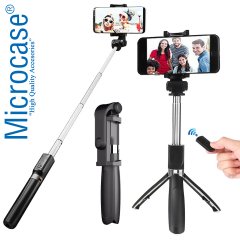 Uzaktan Kumandalı Bluetooth Selfie Çubuğu 3 Ayak 60 cm Tripod L01