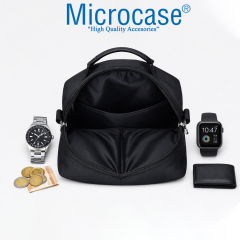 Microcase 4 Bölmeli Günlük Kullanım için Su Geçirmez Omuz Askılıklı El Çantası AL5498