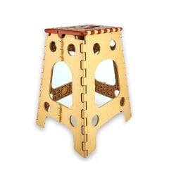 Microcase Taşınabilir Katlanır Portatif 3 No Kamp Sandalyesi Tabure 45,5cm x 35cm AL3888