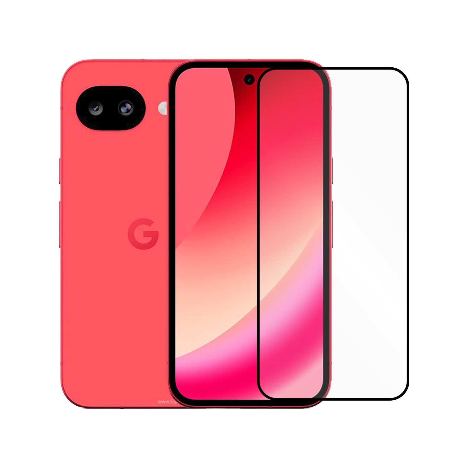 Microcase Google Pixel 10A Tam Kaplayan Çerçeveli Tempered Ekran Koruyucu -AL3276