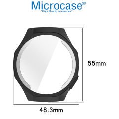 Microcase Huawei Watch GT 5 Pro  46mm için   Önü Kapalı Silikon Kılıf - AL3173