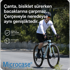 Microcase Bisiklet Kadro Arası Geniş Hacimli Fonksiyonel Bisiklet Çantası AL5611
