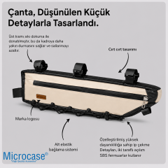 Microcase Bisiklet Kadro Arası Rahat Kullanım Bisiklet Çantası AL5611