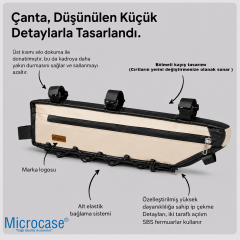 Microcase Bisiklet Kadro Arası Geniş Hacimli Fonksiyonel Bisiklet Çantası AL5611