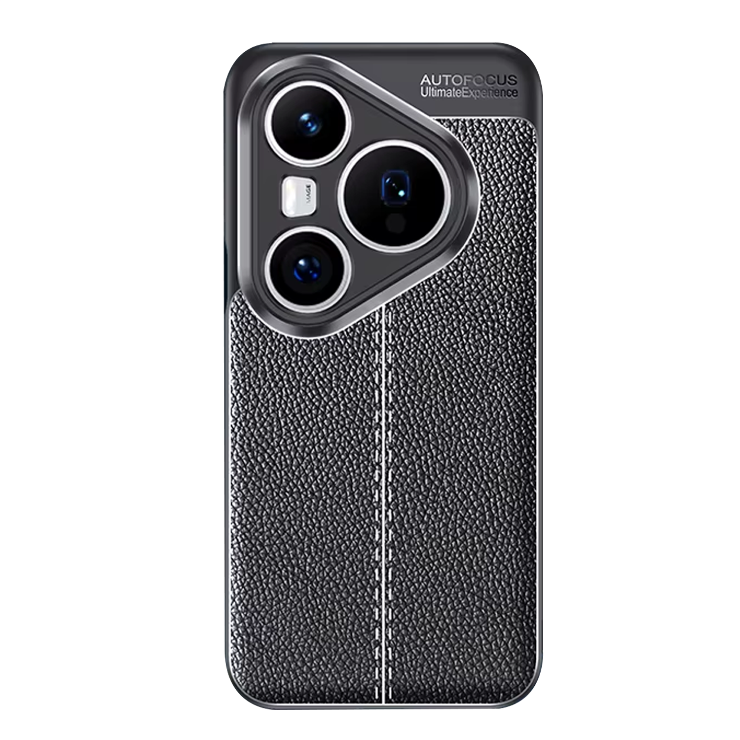 Microcase Huawei Pura 80 ile Uyumlu Leather Serisi Deri Efekt Silikon Kılıf - Siyah Al3337