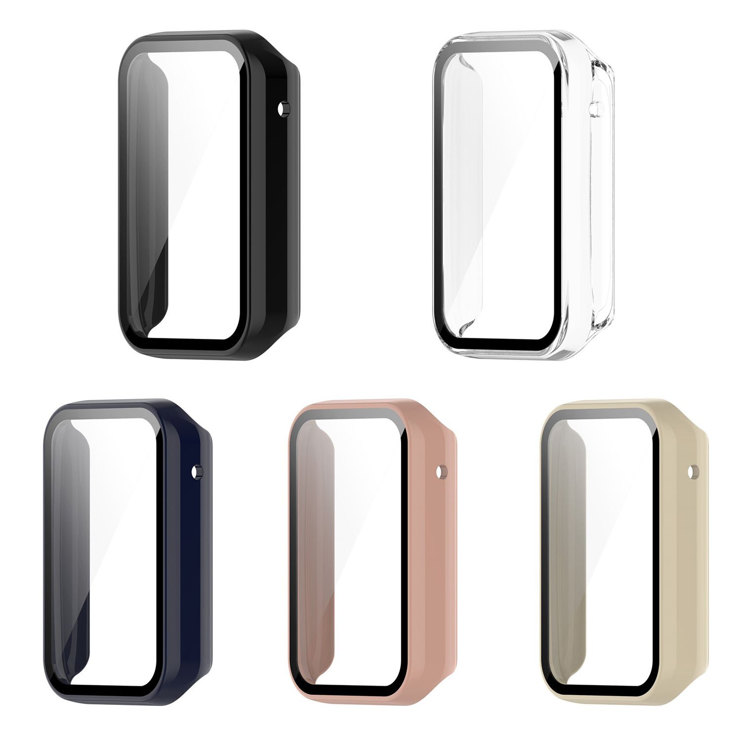 Microcase Xiaomi Mi Band 7 Pro Ekran Korumalı Sert Rubber Kılıf - AL3173