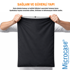 Microcase Su Geçirmez İpli Ayakkabı Eşya Düzenleyici Seyahat Çantası Hurç 44,5x34 CM 10 ADET AL5504