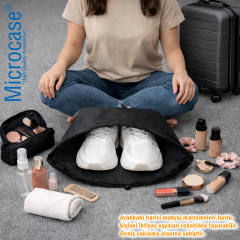 Microcase Su Geçirmez İpli Ayakkabı Eşya Düzenleyici Seyahat Çantası Hurç 44,5x34 CM 10 ADET AL5504