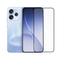 Microcase OPPO Reno 15 Tam Kaplayan Çerçeveli Tempered Ekran Koruyucu -AL3276