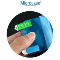 Microcase Samsung Galaxy Note 20 3D Kavisli Tam Kaplayan Polymer Nano Ekran Koruma - Siyah