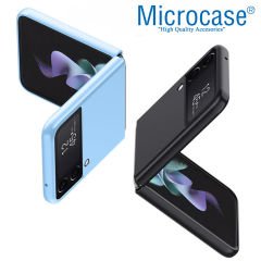 Microcase Samsung Galaxy Flip3 için Mat Yüzey Sert Plastik Kılıf - AL8848