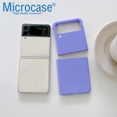 Microcase Samsung Galaxy Flip3 için Mat Yüzey Sert Plastik Kılıf - AL8848