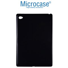Microcase iPad Air 2 - 3 - 4 (9.7 inch) Tablet Silikon Tpu Soft Kılıf - Siyah + Tempered Glass Cam Koruma