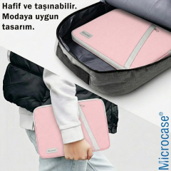 Microcase Samsung Galaxy Tab S9 Ultra ve Tabletler için Sleeve Tipi Çanta Pembe AL5422