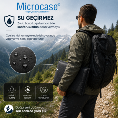 Microcase İple Sabitlemeli Katlanabilir Sırtlıklı Tasarım Kamp Sandalyesi Minderi Piknik Outdoor Balıkçılık 80x40 CM 2 Adet AL5565