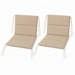 Microcase İple Sabitlemeli Katlanabilir Sırtlıklı Tasarım Kamp Sandalyesi Minderi Piknik Outdoor Balıkçılık 80x40 CM 2 Adet AL5565