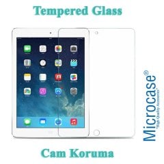 Microcase iPad Air 2 - 3 - 4 (9.7 inch) Tablet Silikon Tpu Soft Kılıf - Siyah + Tempered Glass Cam Koruma