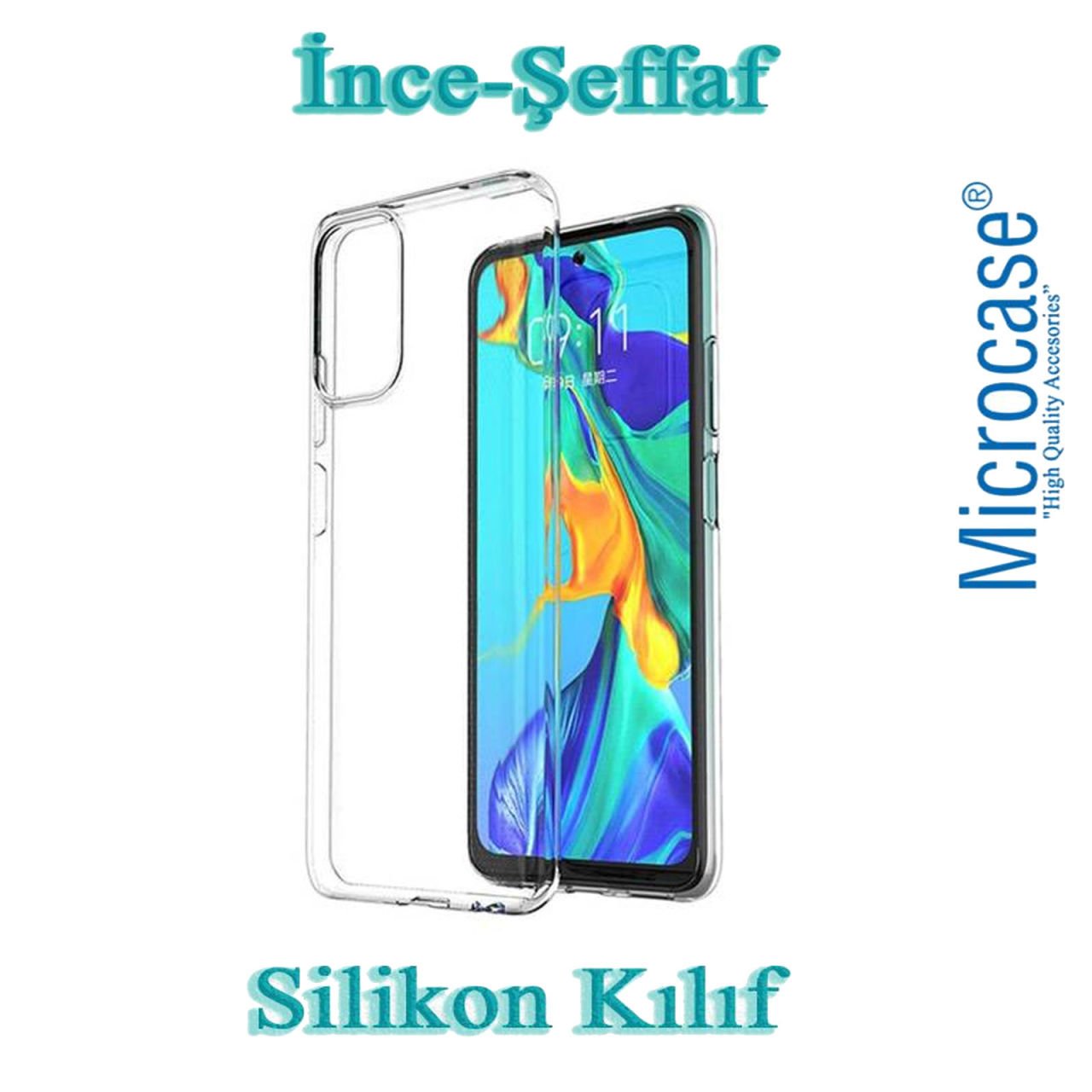 Microcase Xiaomi Redmi Note 10S İnce 0.2 mm Soft Silikon Kılıf Şeffaf