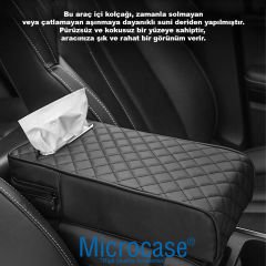Microcase Çek-Al Mendil Bölmeli Oto Araç içi Kolçak Kol Dayama Minderi AL4411