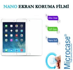 Microcase iPad Air 2 - 3 - 4 (9.7 inch) Tablet Silikon Tpu Soft Kılıf - Siyah + Nano Esnek Ekran Koruma Filmi