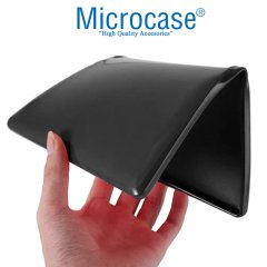Microcase iPad Air 2 - 3 - 4 (9.7 inch) Tablet Silikon Tpu Soft Kılıf - Siyah + Ekran Koruma Filmi