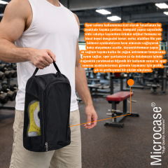 Microcase Çok Amaçlı Fileli Ayakkabı Düzenleyici Seyahat Çantası Hurç 34x23x14 CM 3 Adet AL5503