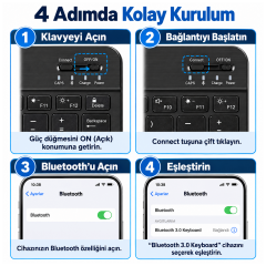 Microcase Apple iPad A16 11. Jenerasyon (2025) ile uyumlu 4in1 Set Tablet Çanta + Bluetooth Klavye + Mouse + Tablet Standı Taşıma Çantası Krem Lila - PEMBE AL5923