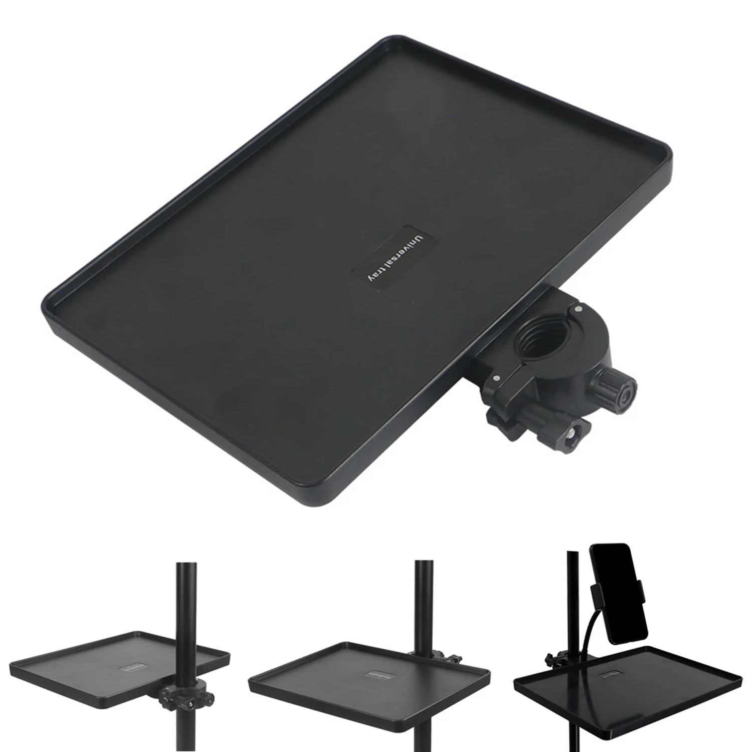 Microcase Tripodlara Monte Universal Sehpa Notebook Mikrofon Kitap vb Malzeme Rafı 270x205mm - AL5289