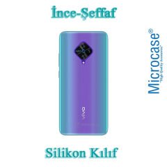 Microcase Vivo X50 Lite Ultra İnce 0.2 mm Soft Silikon Kılıf - Şeffaf