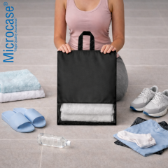 Microcase Çok Amaçlı Şeffaf Pencereli Ayakkabı Düzenleyici Seyahat Çantası Hurç 40x30 CM 5 Adet AL5500